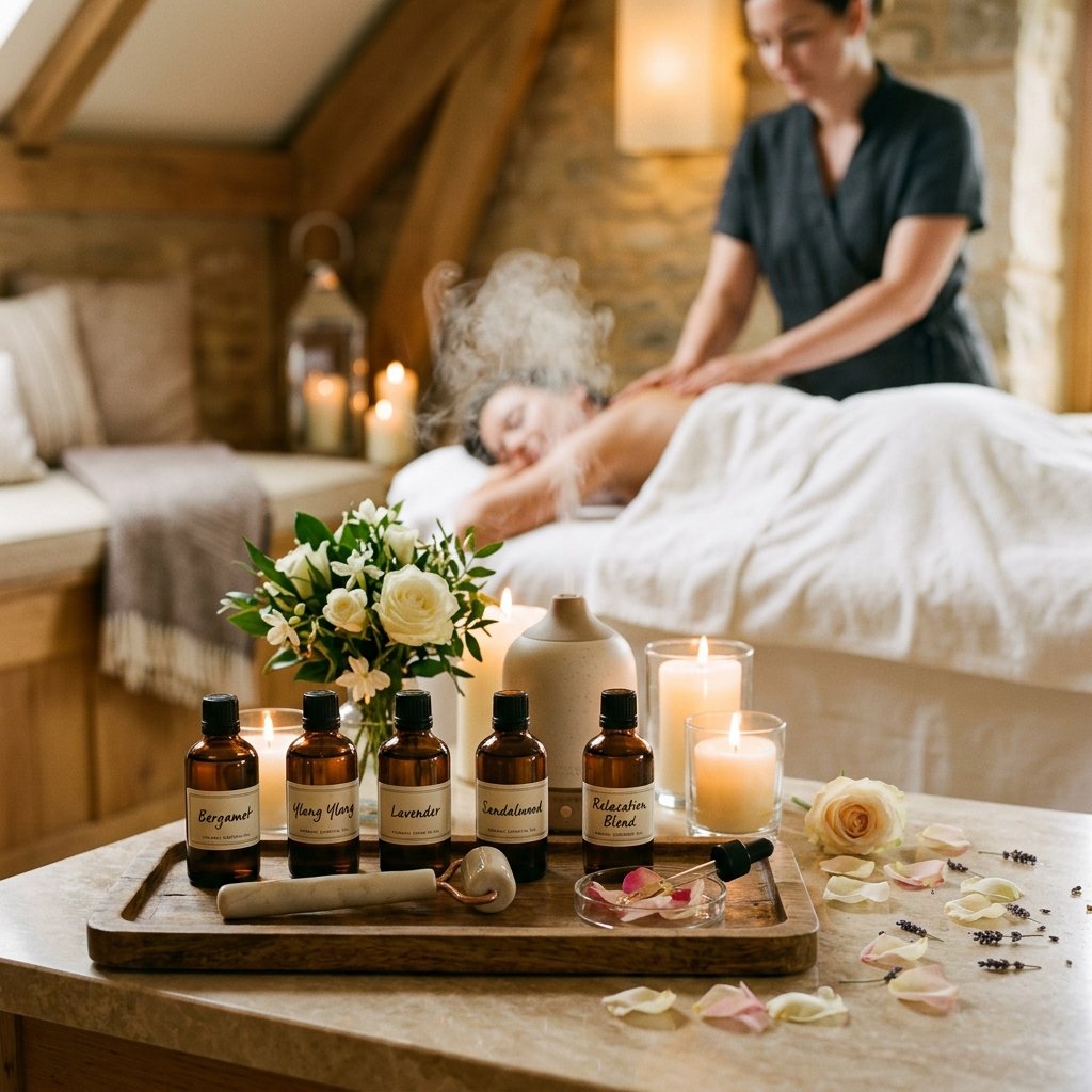 Aroma oil massage therapy