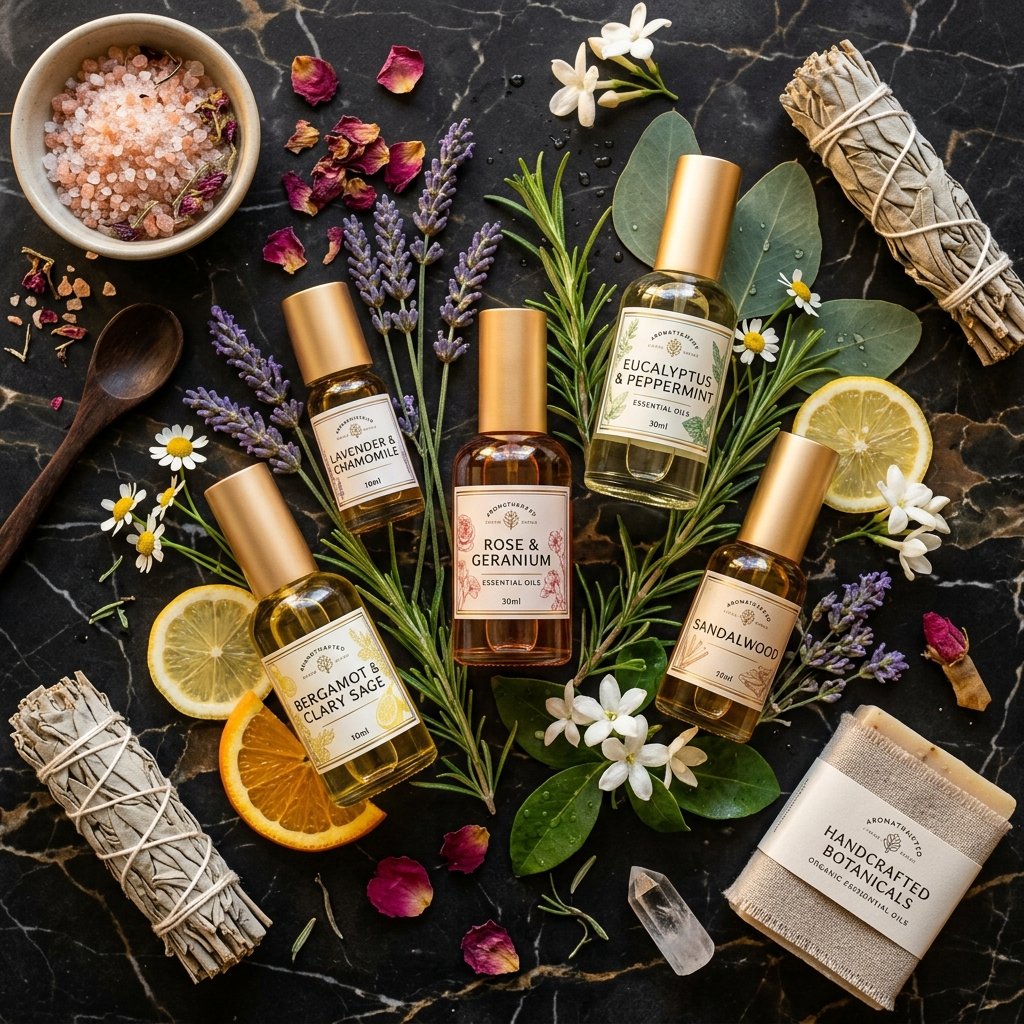 Premium aromatherapy oils and botanical ingredients