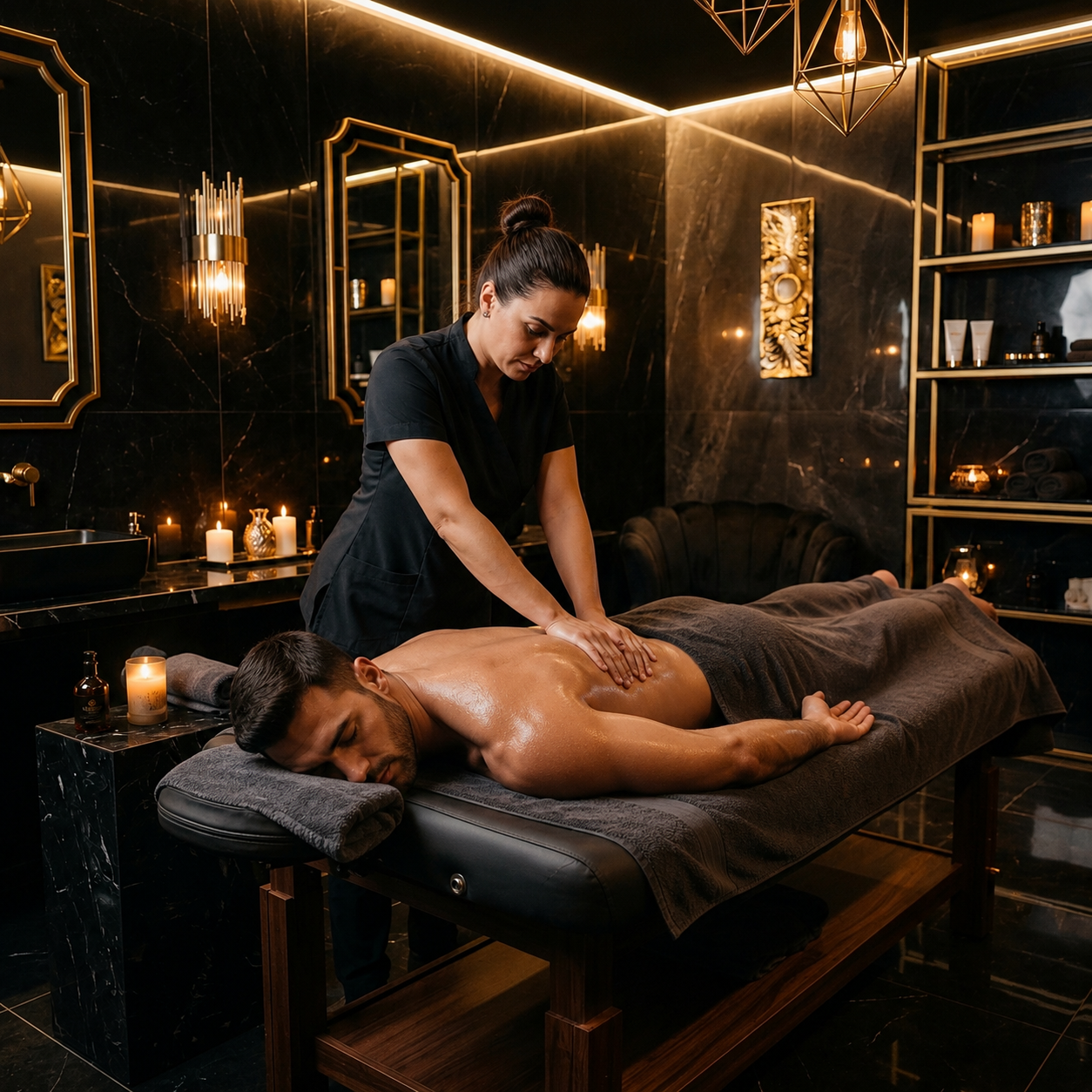 Deep tissue massage therapy